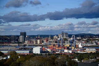 Blick auf die Skyline von Saint John New Brundwick Kanada