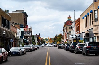 Downtown Marquette Wisconsin USA