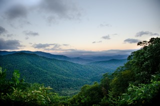 Viewpoint in Great Smoky Mountains National Park